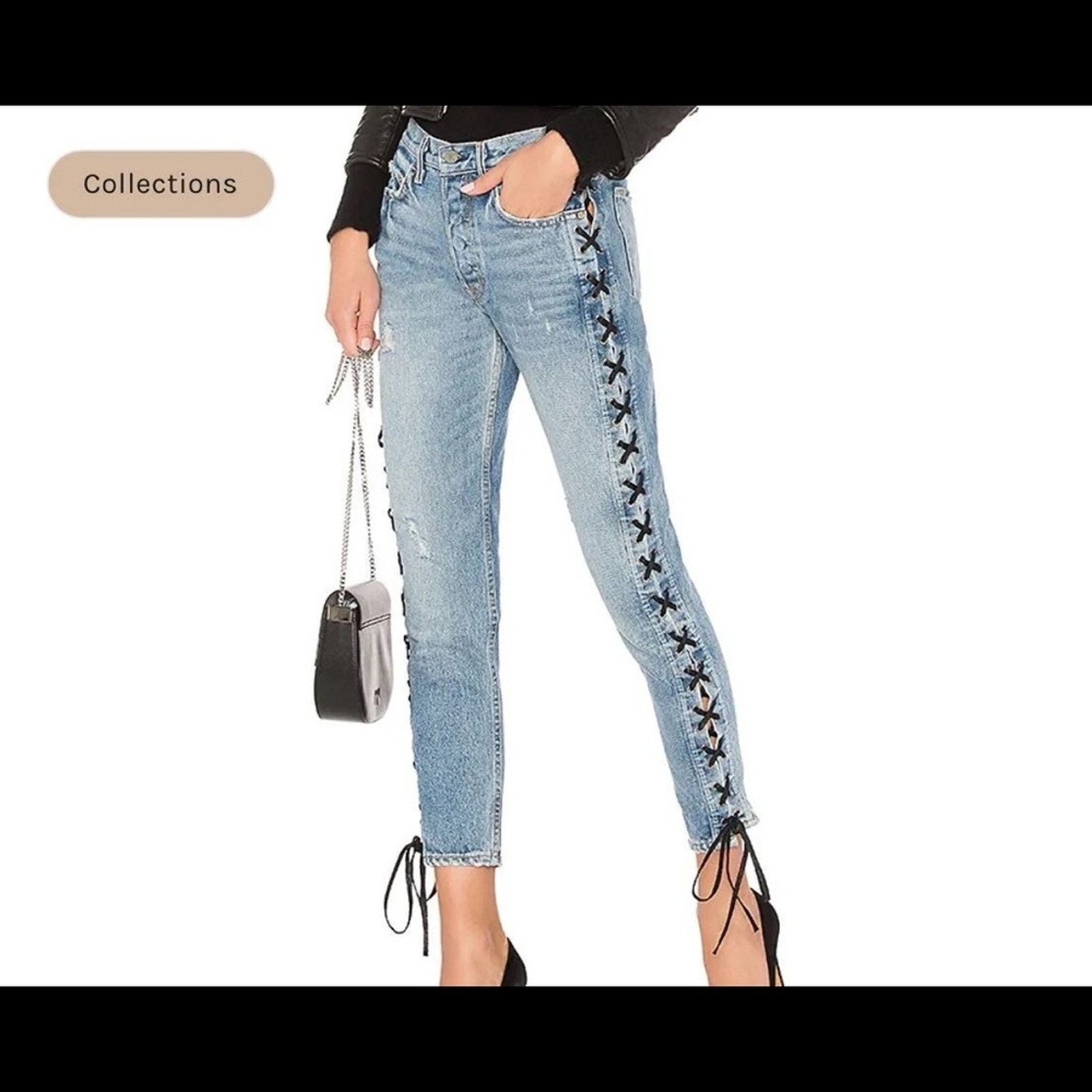 Grlfrnd Karolina High Rise Skinny Denim Jeans - Size 27